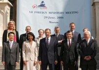 The G8 ministers in an official photograph (epa)