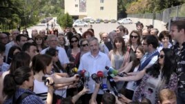 გამოცდების ეროვნული ცენტრის ყოფილი თანამშრომლების პრესკონფერენცია
