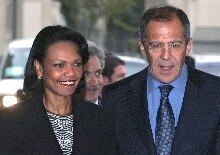U.S. Secretary of State Condoleezza Rice, Russian Foreign Minister Sergei Lavrov, 15 Oct 05