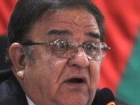 Afghan Defense Minister Abdul Rahim Wardak announces the arrests (AFP)