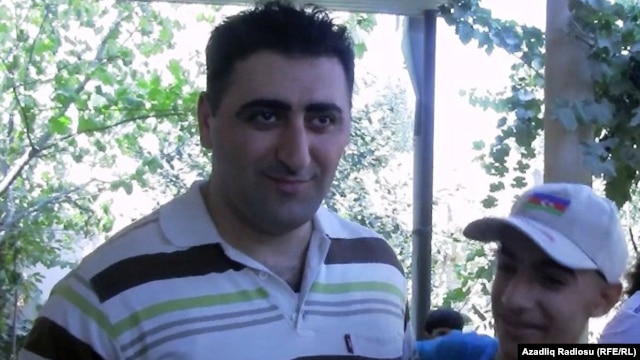 Azerbaijani military officer and confessed killer Ramil Safarov after his return to Baku on August 31.