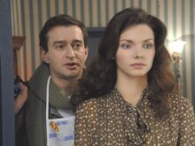 Actors Konstantin Khabensky as Kostya Lukashin (L) and Yelizaveta Boyarskaya as Nadenka play in Timur Bekmambetov's new film The Irony of Fate. Sequel.
