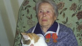 17 жасында Штутгарт әскери заводындағы лагерьде тұтқын болған Екатерина Головко. Семей, 7 мамыр 2012 жыл.