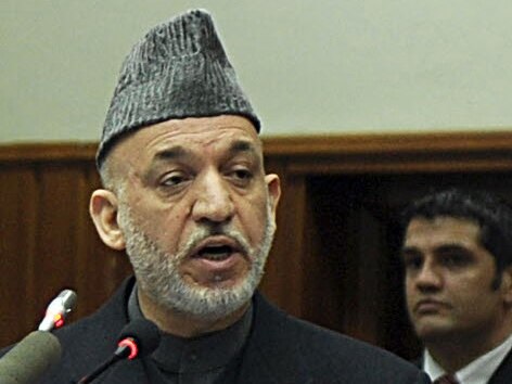 Afghan President Hamid Karzai 