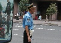 A Kyiv traffic officer