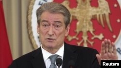 Albanian Prime Minister Sali Berisha