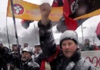 Ukrainian nationalists protesting in front of the Russian Embassy in Kyiv during the December 2005 gas war (epa)
