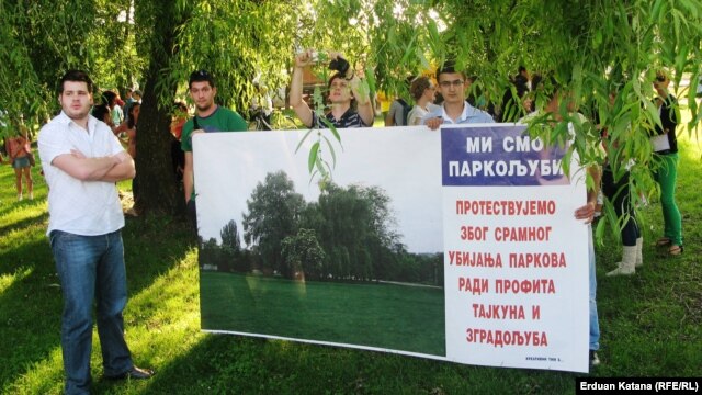 Protest Banjalučana zbog uništavanja parka