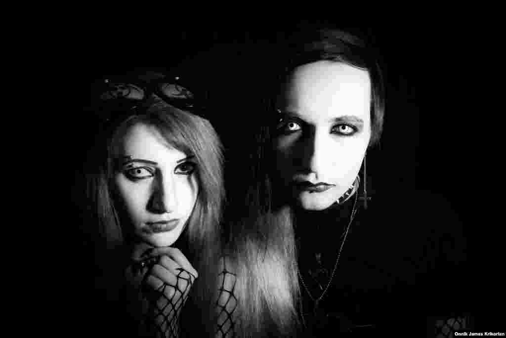 Bella and Sandro “Manson”: This gothic couple was influenced by American musician Marilyn Manson. They plan to hold an event to mark World Goth Day in Tbilisi on May 22, 2016. “ I hope it will contribute to the development of the Georgian gothic music and subculture scene,” he says. 