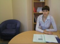 Kochetkova says her job is not to fight prostitution, but its consequences (RFE/RL)