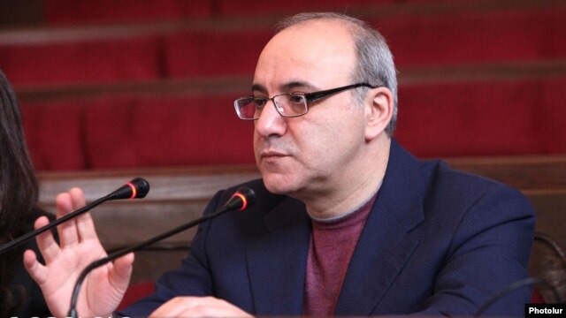 Armenia -- Gurgen Arsenian, the leader of United Labor Party, at his party's congress, 29Feb2012