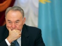 Nursultan Nazarbaev has not indicated if he plans to run for president again (file photo) (epa)