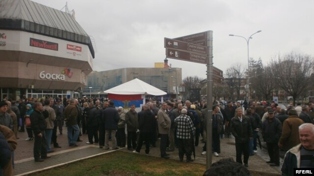 Protesti vojnih veterana i demobilisanih boraca u Banjaluci 