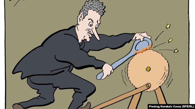 Karikatura Predraga Koraksića Coraxa