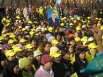 A pro-Nazarbaev rally in Almaty on 2 December (RFE/RL)