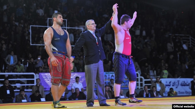 Iran -- Parviz Hadi, Iranian Wrestler, undated 