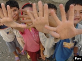 Iranian children in an undated file photo