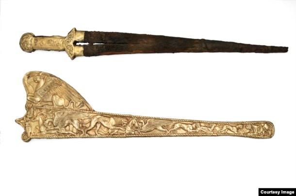 The treasures are popularly known as Scythian gold in reference to reference to the seminomadic tribes who lived in the region in ancient times.