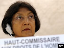 UN High Commissioner for Human Rights Navi Pillay (file photo)