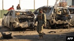 Сомали астанасы Могадишуде болған жарылыс орны. 22 қаңтар 2016 жыл.