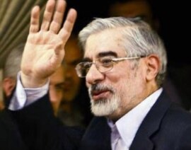 Iranian opposition politician Mir Hosein Musavi