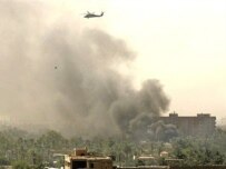 A U.S. helicopter flying over Baghdad's Green Zone (file photo) (AFP)