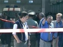 The scene of the explosion on August 21 (RFE/RL)