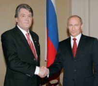Yushchenko and Putin in January (ITAR-TASS)