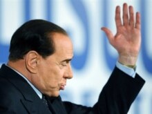 Italy -- Prime minister-elect Silvio Berlusconi at a press conference in Rome, 15Apr2008