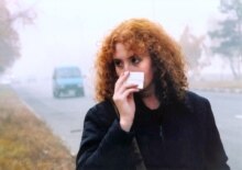 Russia – Environment / pollution – Dense smog caused by forest and peat fires, Omsk, 14Oct2003