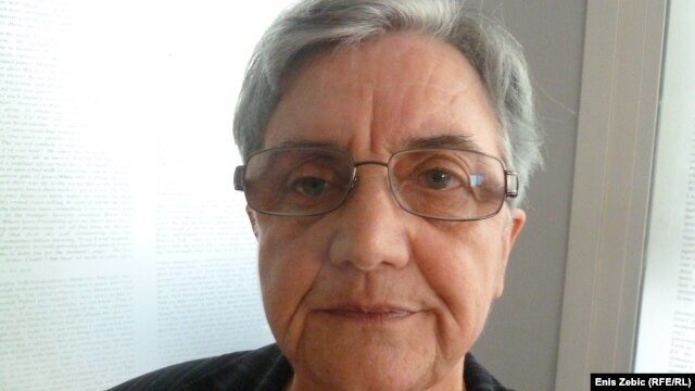 Predsjednica Udruženja obitelji Srba nestalih u Hrvatskoj Marica Šeatović, 18. srpanj 2012.