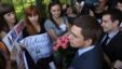 Ukrainian Education Ministry officials try (and fail) to mollify female protesters who were angry about comments by Education Minister Dmytro Tabachnyk, who said said female university students were not as attractive as other women. 