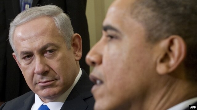 U.S. President Barack Obama (right) and Israeli Prime Minister Benjamin Netanyahu during a meeting at the White House in March