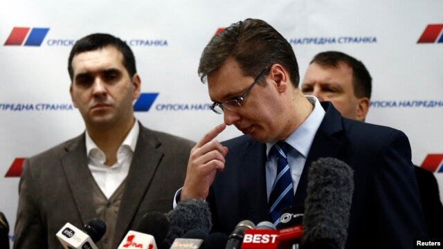Aleksandar Vučić na konferenciji za novinare, 4. februar 2013.