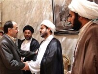 Iraqi Prime Minister al-Maliki (left) in Karbala on August 29 (AFP)