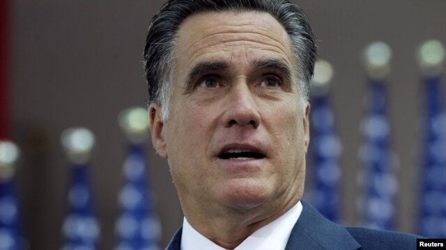 U.S. Republican presidential candidate Mitt Romney delivers foreign-policy remarks at the University of Warsaw on July 31.