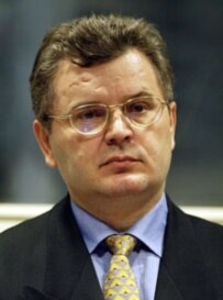 Milan Babic pictured in the dock in 2003. (epa)