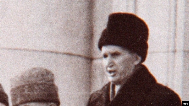 Nicolae Ceausescu delivers his last public speech in Bucharest on December 21, 1989. He would be executed a few days later.