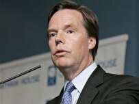 Ambassador Nicholas Burns, undersecretary of state for political affairs, speaking in London on May 2 (AFP)