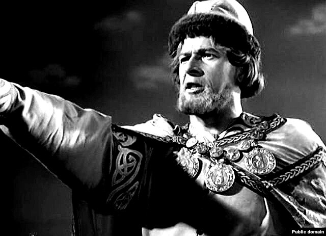 Николай Черкасов в роли Александра Невского