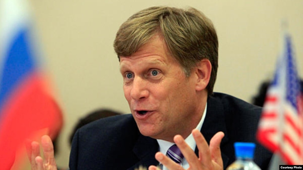 Former U.S. Ambassador to Moscow Michael McFaul says he only learned of the ban when he recently applied for a visa to travel to Moscow (file photo).