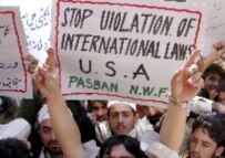 An anti-U.S. demonstration in Peshawar, Pakistan, on 19 January (epa)