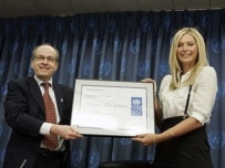 Sharapova at UN headquarters in New York (official site)