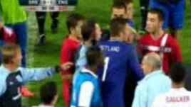 Sa utakmice reprezentacija Srbije i Engleske na kojoj je došlo do incidenta
