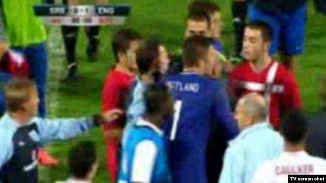 Fighting and alleged racist incidents marred the October 16 under-21 match between Serbia and England in Krusevac.