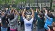 АҚШ-тағы жастардың Occupy Wall Street наразылық шарасы. 1 мамыр 2012 жыл. 