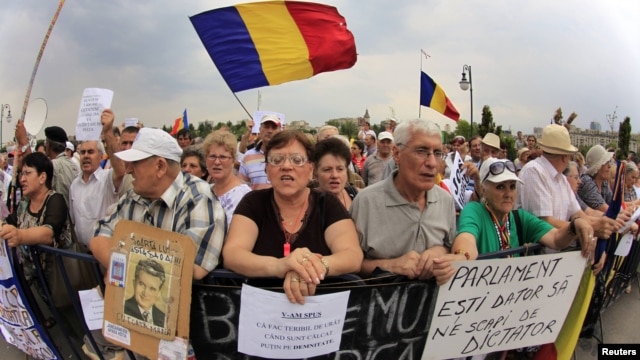 Proteste anti-Băsescu la Bucureşti, august 2012