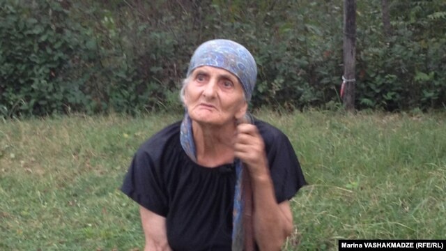 Biological mother Liana Khurtsidze in Dikhashkho, Georgia