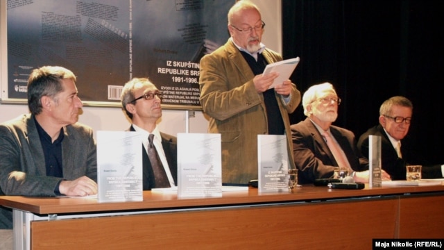 Robert Donia na promociji knjige „Iz Skupštine Republike Srpske 1991-1996“