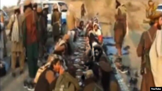 A screen grab from the YouTube video by Taliban faction Tehrek-e Taliban Pakistan (TTP) around the April 15 prison break in Bannu, northwestern Pakistan.